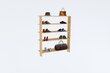 Batų spinta, Asir, 100x120x29,6 cm, smėlio spalvos kaina ir informacija | Batų spintelės, lentynos ir suolai | pigu.lt