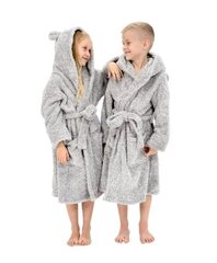 Chalatas vaikams, pilkas цена и информация | Пижамы, халаты для девочек | pigu.lt