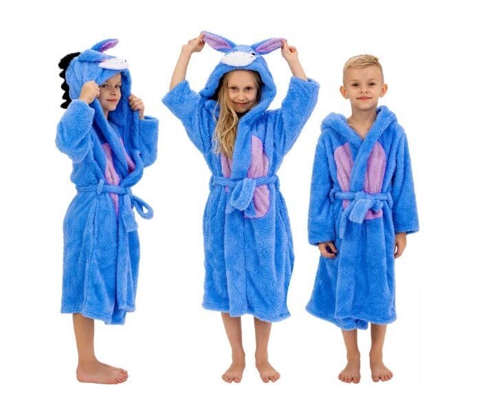 Chaltas vaikams, mėlynas цена и информация | Pižamos, chalatai mergaitėms | pigu.lt