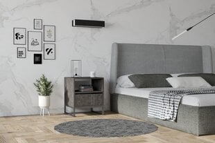 Naktinis staliukas, Asir, 51x61x51 cm, pilkas kaina ir informacija | Spintelės prie lovos | pigu.lt