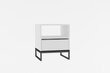 Naktinis staliukas, Asir, 51x61x51 cm, baltas kaina ir informacija | Spintelės prie lovos | pigu.lt