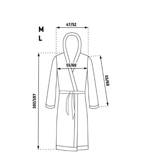 Chalatas unisex Tutumi Jordan, mėlynas цена и информация | Chalatai moterims | pigu.lt