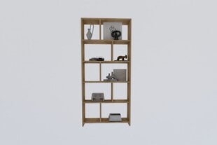 Knygų lentyna, Asir, 70x161,8x22 cm, smėlio spalvos kaina ir informacija | Lentynos | pigu.lt