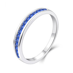 Серебряное кольцо с цирконами Brasco 57178 цена и информация | Кольца | pigu.lt