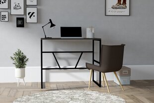 Studijų stalas, Asir, 90x60x74 cm, pilka kaina ir informacija | Kompiuteriniai, rašomieji stalai | pigu.lt