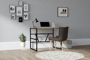 Studijų stalas, Asir, 90x60x74 cm, smėlio spalvos kaina ir informacija | Kompiuteriniai, rašomieji stalai | pigu.lt