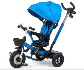 Велосипед трехколёсный детский Movi Milly Mally, чёрный/синий цена и информация | Трехколесные велосипеды | pigu.lt