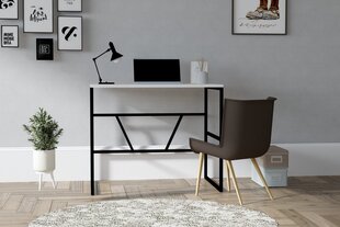 Studijų stalas, Asir, 90x60x74 cm, balta kaina ir informacija | Kompiuteriniai, rašomieji stalai | pigu.lt