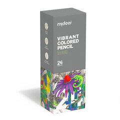 Цветные карандаши на масляной основе Mideer, 24 шт. цена и информация | Принадлежности для рисования, лепки | pigu.lt