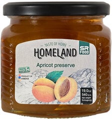Варенье абрикосовое Homeland, 540 г цена и информация | Консервы | pigu.lt