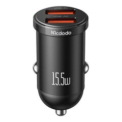 Mcdodo CC-2950 car charger, 2x USB, 15.5W (black) цена и информация | Зарядные устройства для телефонов | pigu.lt