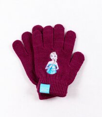 Детские перчатки Frozen 12*16 1812170 01 1812170*01-ONE, бордовые цена и информация | Шапки, перчатки, шарфы для девочек | pigu.lt
