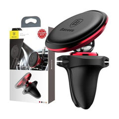 Car Mount Holder Baseus Magnetic Air Vent Red OS цена и информация | Держатели для телефонов | pigu.lt