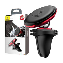 Car Mount Holder Baseus Magnetic Air Vent Red OS цена и информация | Держатели для телефонов | pigu.lt