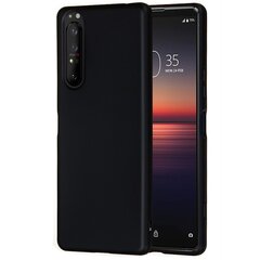 Твердый силиконовый чехол (TPU) „Shell“ - чёрный (Xperia 1 II) цена и информация | Чехлы для телефонов | pigu.lt