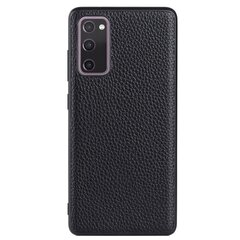 „Deluxe Leather“ чехол - чёрный (Galaxy S20 FE) цена и информация | Чехлы для телефонов | pigu.lt