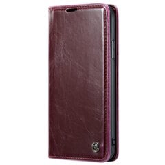 Кожиный чехол-книжка "CaseMe" Leather - бордовый  (iPhone 11) цена и информация | Чехлы для телефонов | pigu.lt