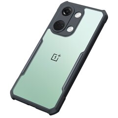 „XUNDD“ kieto silikono (TPU) akrilinis dėklas - skaidrus / juodas (OnePlus Nord 3) kaina ir informacija | Telefono dėklai | pigu.lt