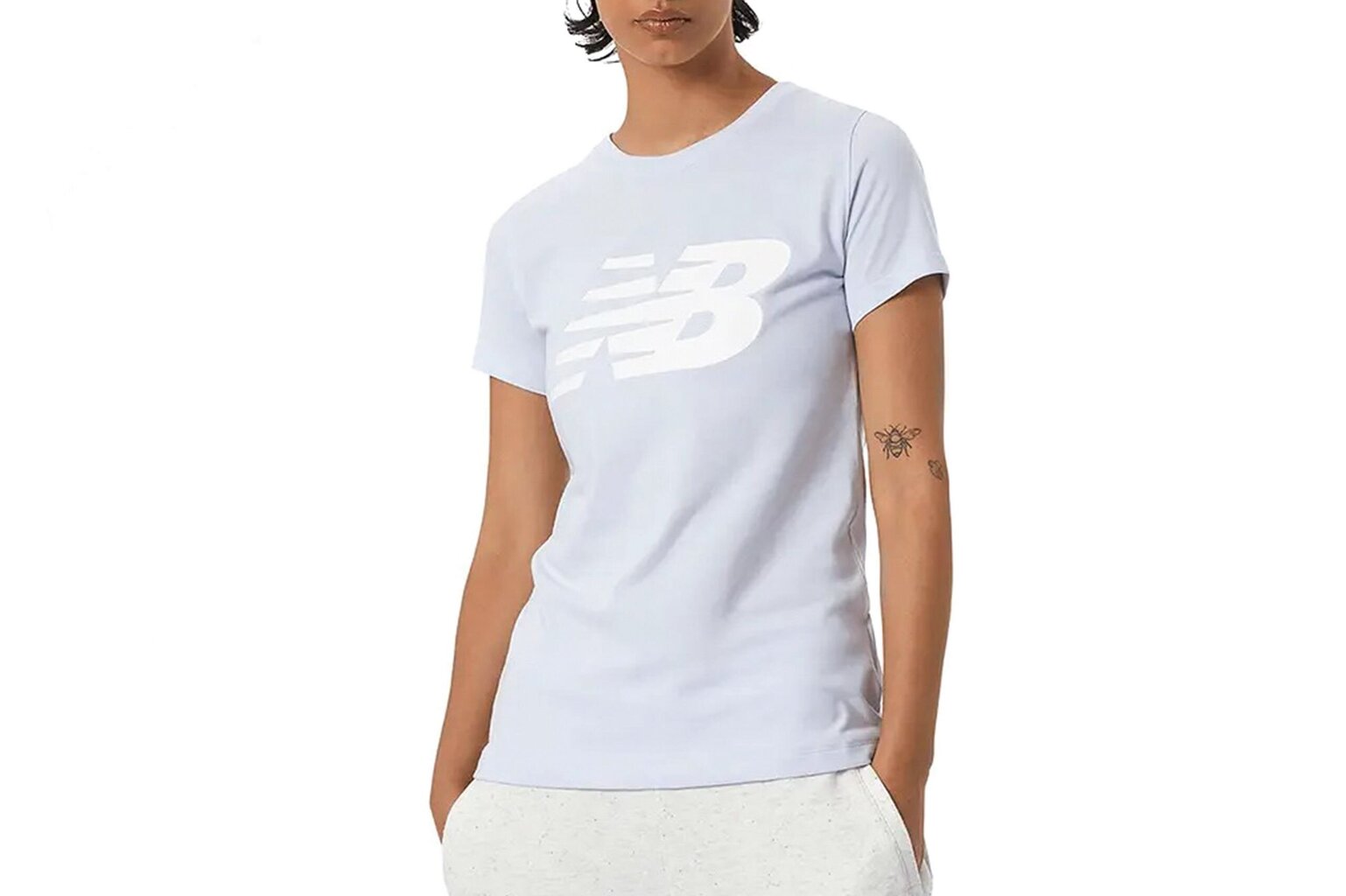 New Balance marškinėliai moterims WT03816SIY, pilki kaina ir informacija | Marškinėliai moterims | pigu.lt