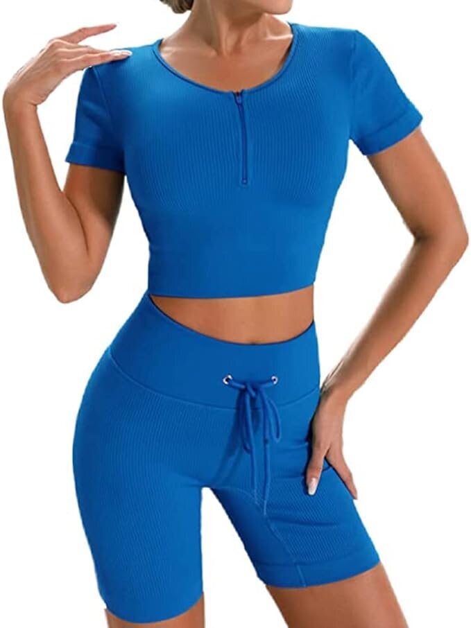 Sportinis kostiumas moterims Donykarry, mėlynas цена и информация | Sportinė apranga moterims | pigu.lt