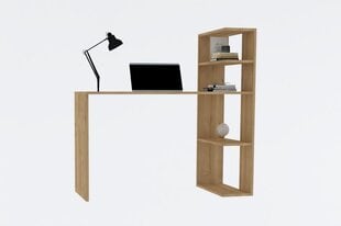 Stalas Asir, 121x51x75 cm, rudas kaina ir informacija | Kompiuteriniai, rašomieji stalai | pigu.lt