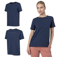 Marškinėliai moterims 4F, mėlyni kaina ir informacija | Marškinėliai moterims | pigu.lt