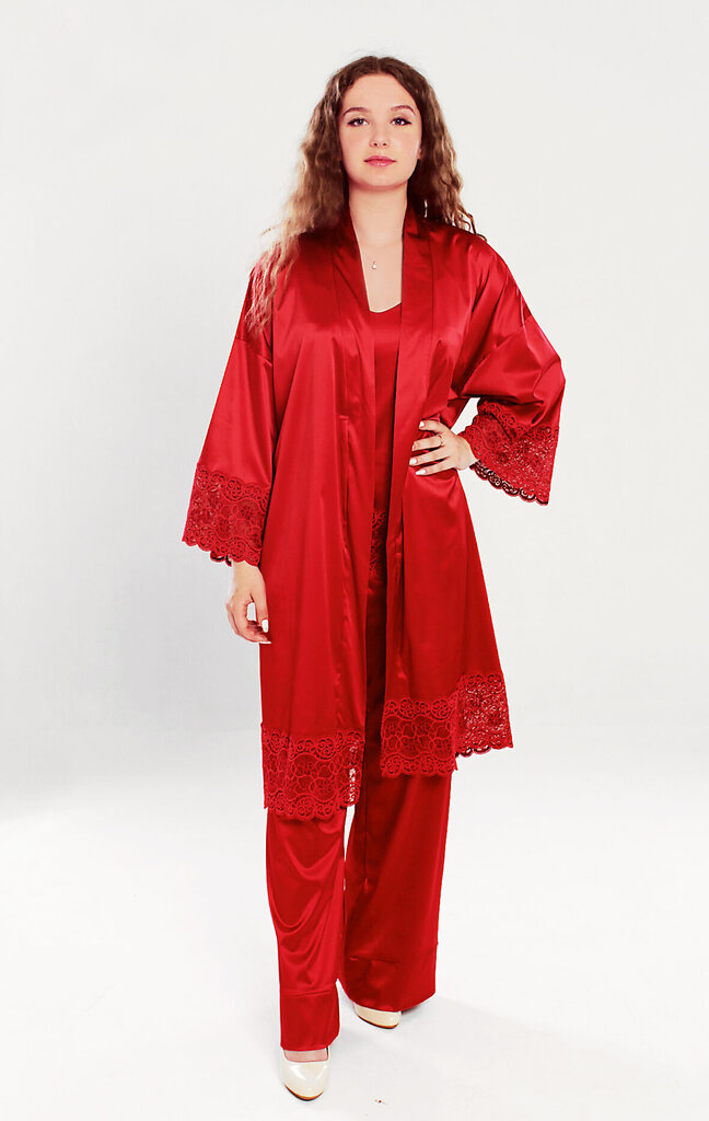 Pižaminės kelnės moterims Etude, raudonos kaina ir informacija | Naktiniai, pižamos moterims | pigu.lt