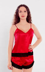 Ночная туника для женщин Etude Top Melisa, красная/чёрная цена и информация | Женские пижамы, ночнушки | pigu.lt