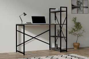 Stalas Asir, 120x75x60 cm, pilkas kaina ir informacija | Kompiuteriniai, rašomieji stalai | pigu.lt