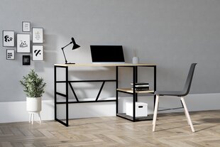 Stalas Asir, 120x74x60 cm, smėlio spalvos kaina ir informacija | Kompiuteriniai, rašomieji stalai | pigu.lt