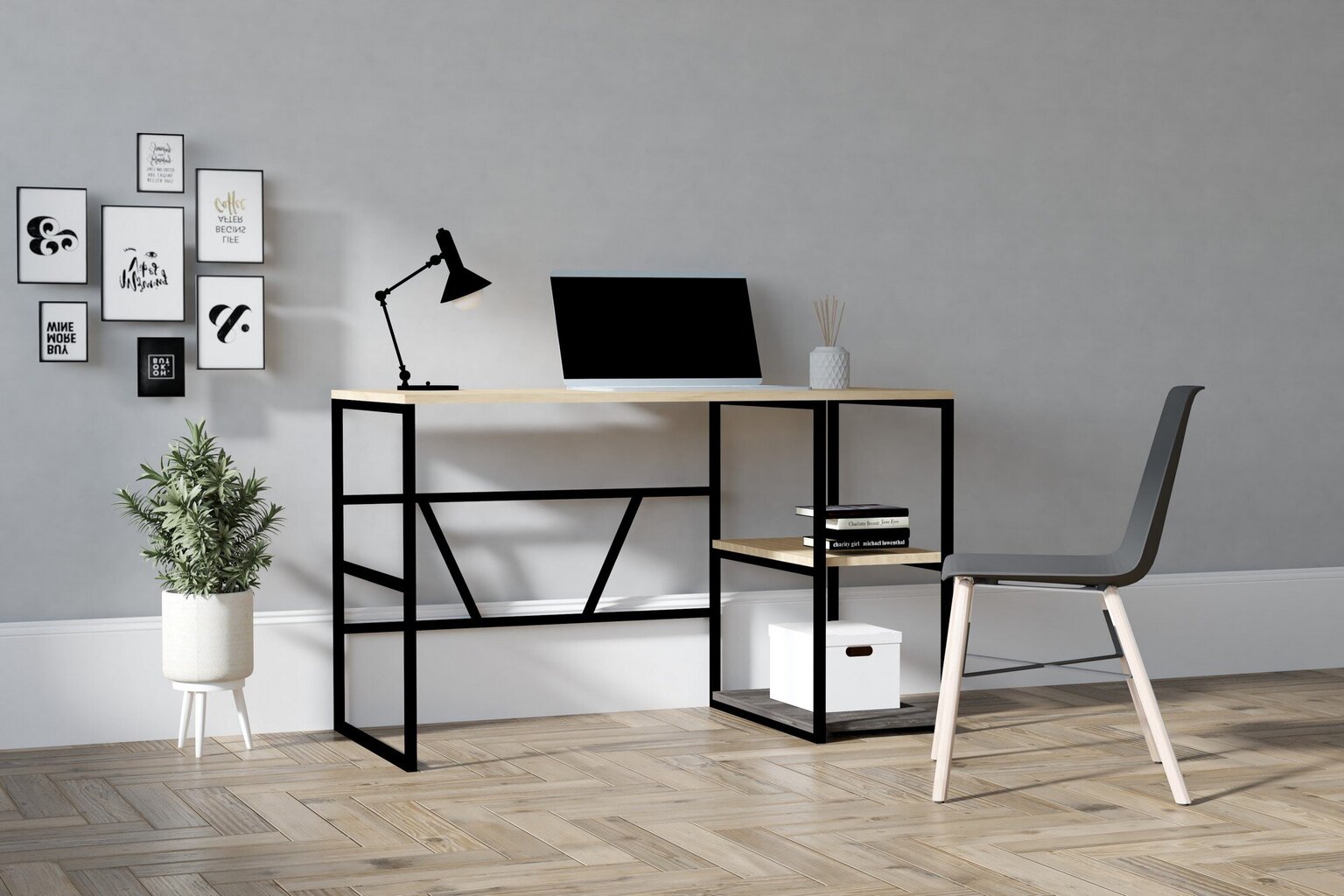 Stalas Asir, 120x74x60 cm, smėlio spalvos цена и информация | Kompiuteriniai, rašomieji stalai | pigu.lt