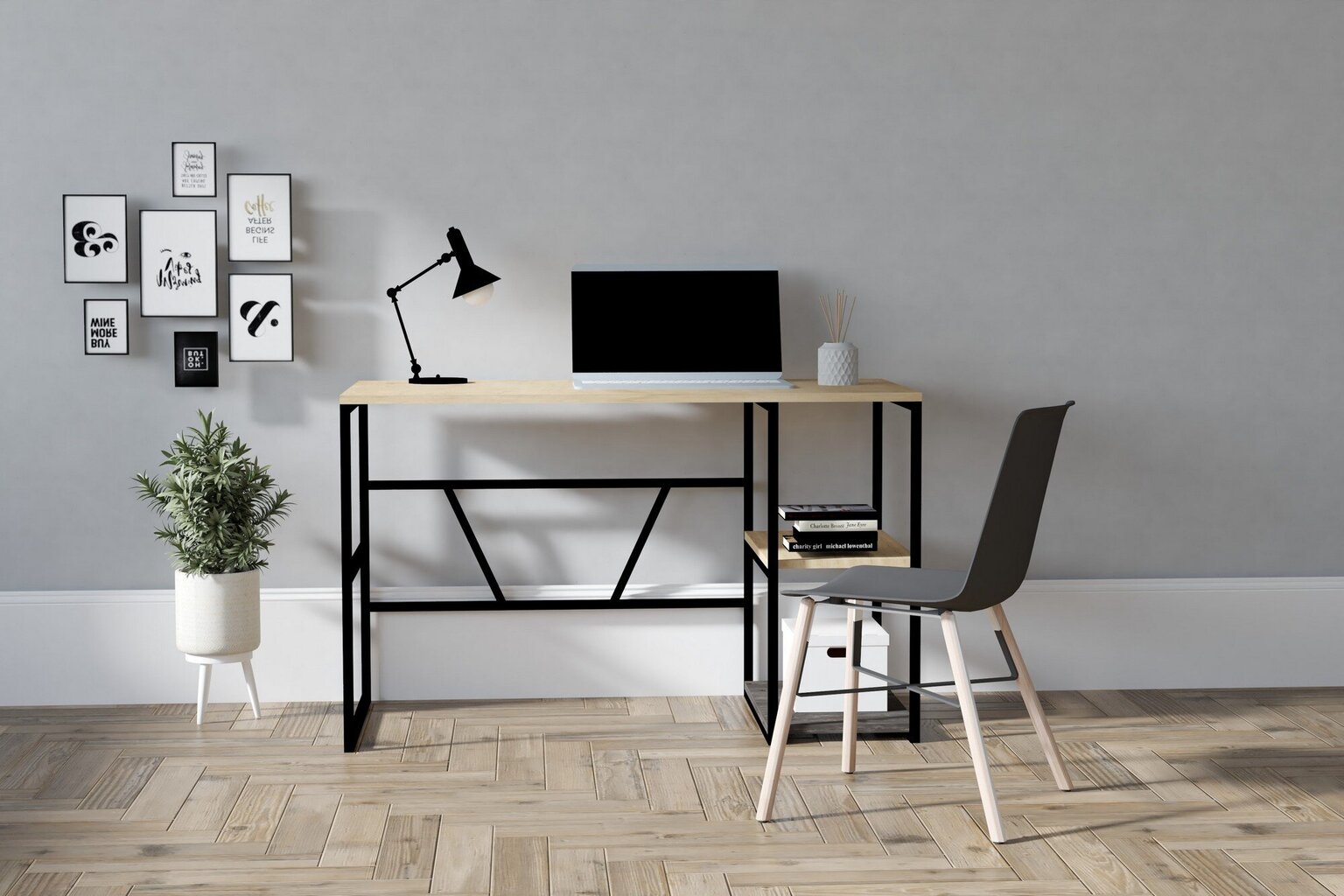 Stalas Asir, 120x74x60 cm, smėlio spalvos цена и информация | Kompiuteriniai, rašomieji stalai | pigu.lt