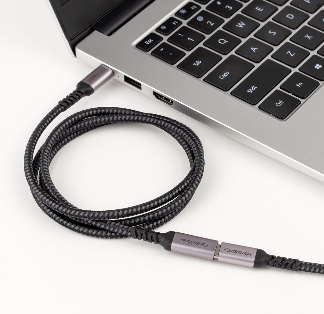 Reagle USB-C 3.2 Thunderbolt prailgintuvas 100W 4K@60Hz 1m kaina ir informacija | USB laikmenos | pigu.lt