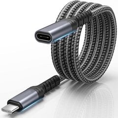 Reagle USB-C 3.2 Thunderbolt prailgintuvas 100W 4K@60Hz 1m цена и информация | Кабели для телефонов | pigu.lt