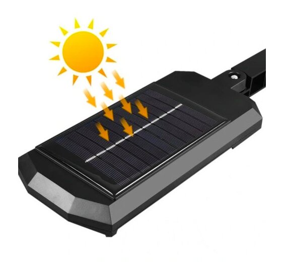 Gatvės lauko šviestuvas 600 W 7600 lm maitinamas saulės energija kaina ir informacija | Lauko šviestuvai | pigu.lt