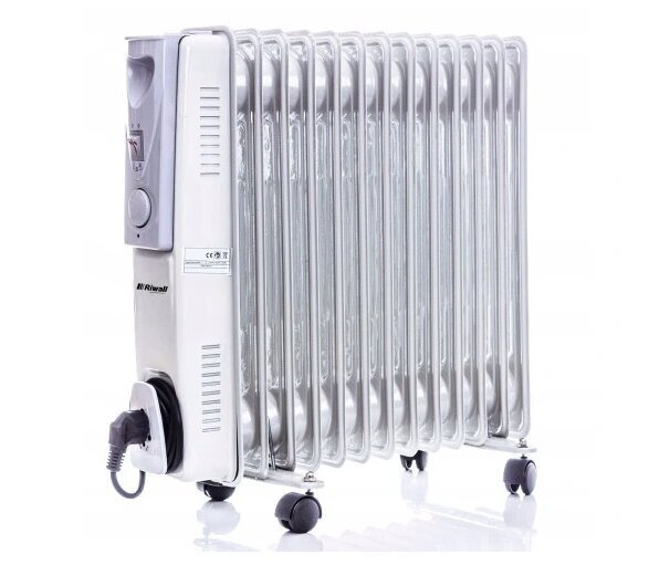 Tepalinis šildytuvas radiatorius Riwall 2500 W baltas kaina ir informacija | Radiatoriai, konvektoriai | pigu.lt