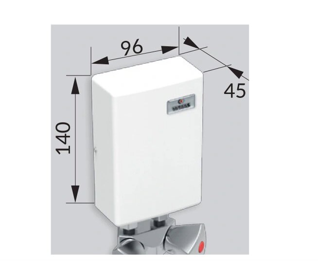 Momentinis vandens šildytuvas su metaliniu akumuliatoriumi Wijas 5 KW цена и информация | Vandens šildytuvai | pigu.lt