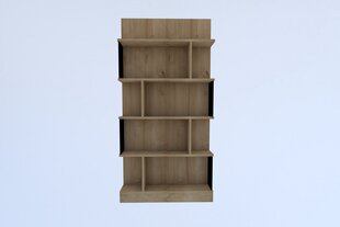 Knygų lentyna Asir, 80x160x21,8 cm, smėlio spalvos kaina ir informacija | Lentynos | pigu.lt