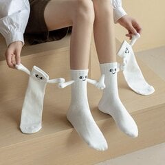 Kojinės porai su magnetinėmis rankomis TrendySpot, baltos kaina ir informacija | Moteriškos kojinės | pigu.lt