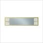 Dekoratyvinis veidrodis Asir, 120x29,5x2 cm, baltas kaina ir informacija | Veidrodžiai | pigu.lt