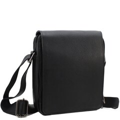 Vyriška juoda natūralios odos rankinė 9391VBLK-SDM цена и информация | Мужские сумки | pigu.lt