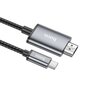 Adapteris Hoco UA27 USB-C to HDMI pilkas kaina ir informacija | Adapteriai, USB šakotuvai | pigu.lt