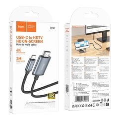 Адаптер Hoco UA27 USB-C to HDMI, серый цена и информация | Адаптеры, USB-разветвители | pigu.lt