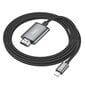 Kabelis Hoco UA27 Lightning to HDMI 2.0m pilkas kaina ir informacija | Kabeliai ir laidai | pigu.lt