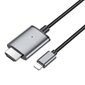 Kabelis Hoco UA27 Lightning to HDMI 2.0m pilkas kaina ir informacija | Kabeliai ir laidai | pigu.lt