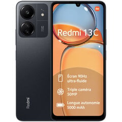 Xiaomi Redmi 13C 8/256 ГБ Midnight Black цена и информация | Xiaomi Мобильные телефоны и аксессуары | pigu.lt