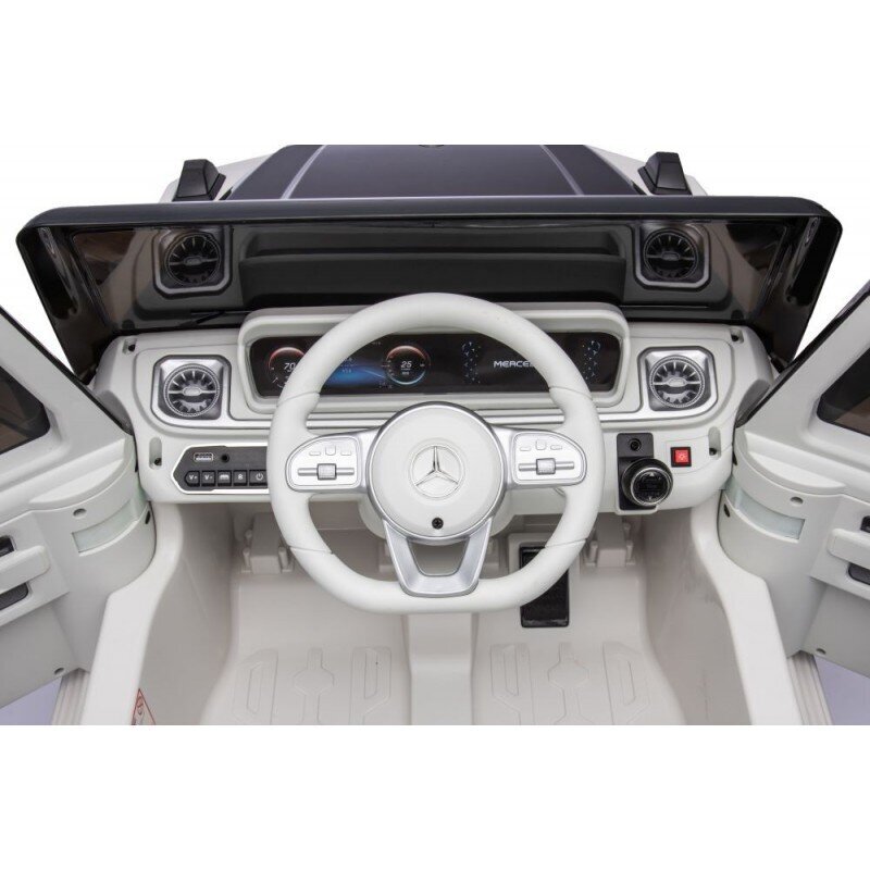 Vienvietis vaikišks elektromobilis Mercedes EQG 4x4, baltas цена и информация | Elektromobiliai vaikams | pigu.lt