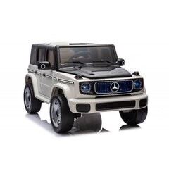 Vienvietis vaikišks elektromobilis Mercedes EQG 4x4, baltas kaina ir informacija | Elektromobiliai vaikams | pigu.lt