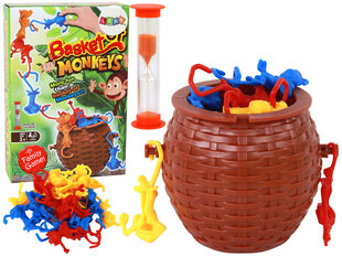 Stalo žaidimas Lean Toys Krepšelis krentančių beždžionių kaina ir informacija | Stalo žaidimai, galvosūkiai | pigu.lt