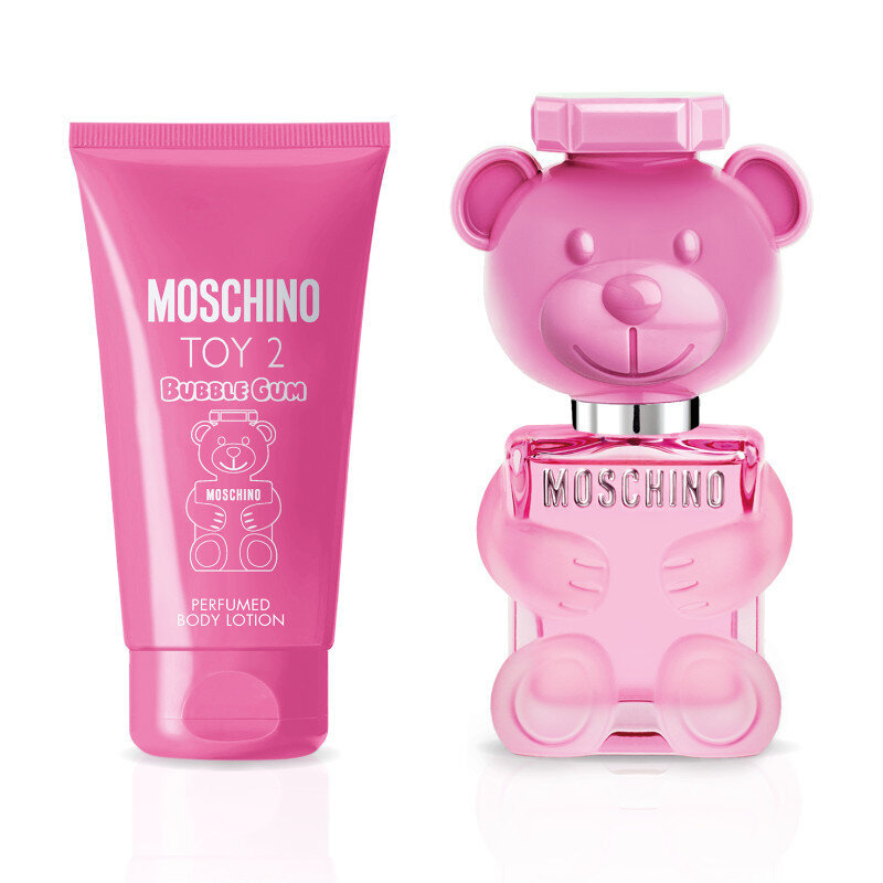 Rinkinys Moschino Toy 2 Bubble Gum moterims: EDT, 30 ml + kūno losjonas, 50 ml цена и информация | Kvepalai moterims | pigu.lt